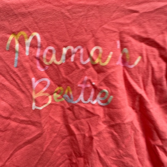 Okie Dokie 18M Coral Girls Mama’s Bestie Short Sleeve TShirt - Picture 3 of 4